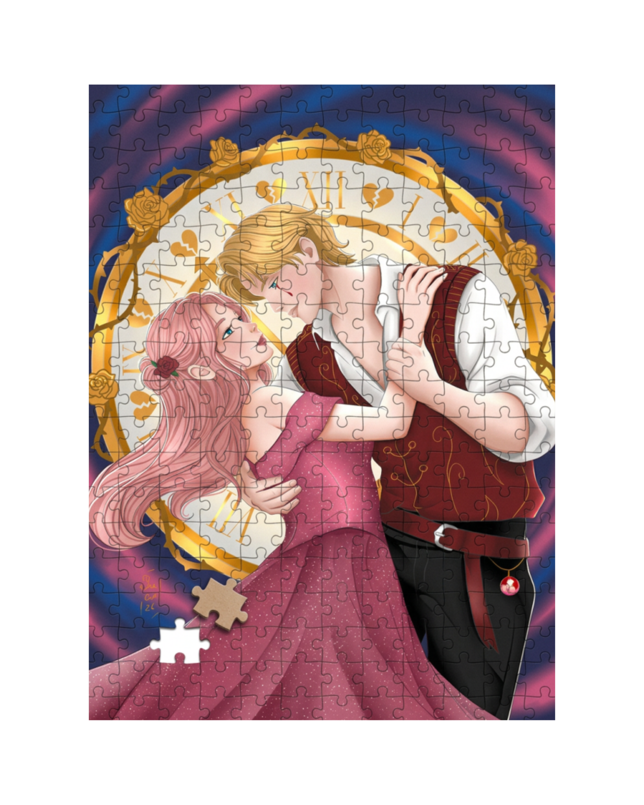 Puzzle 200 piezas - Evangeline y Jacks - Stephanie Garber