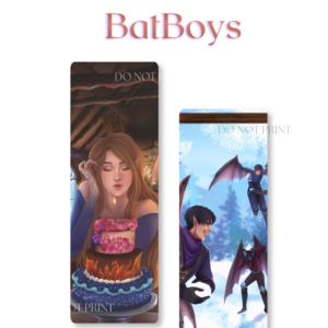 Marcapaginas normal - Feyre y los BatBoys cumpleaños - Sarah J. Maas