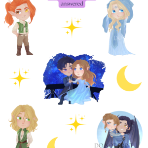 Hoja de pegatinas - ACOTAR - Sarah J. Maas