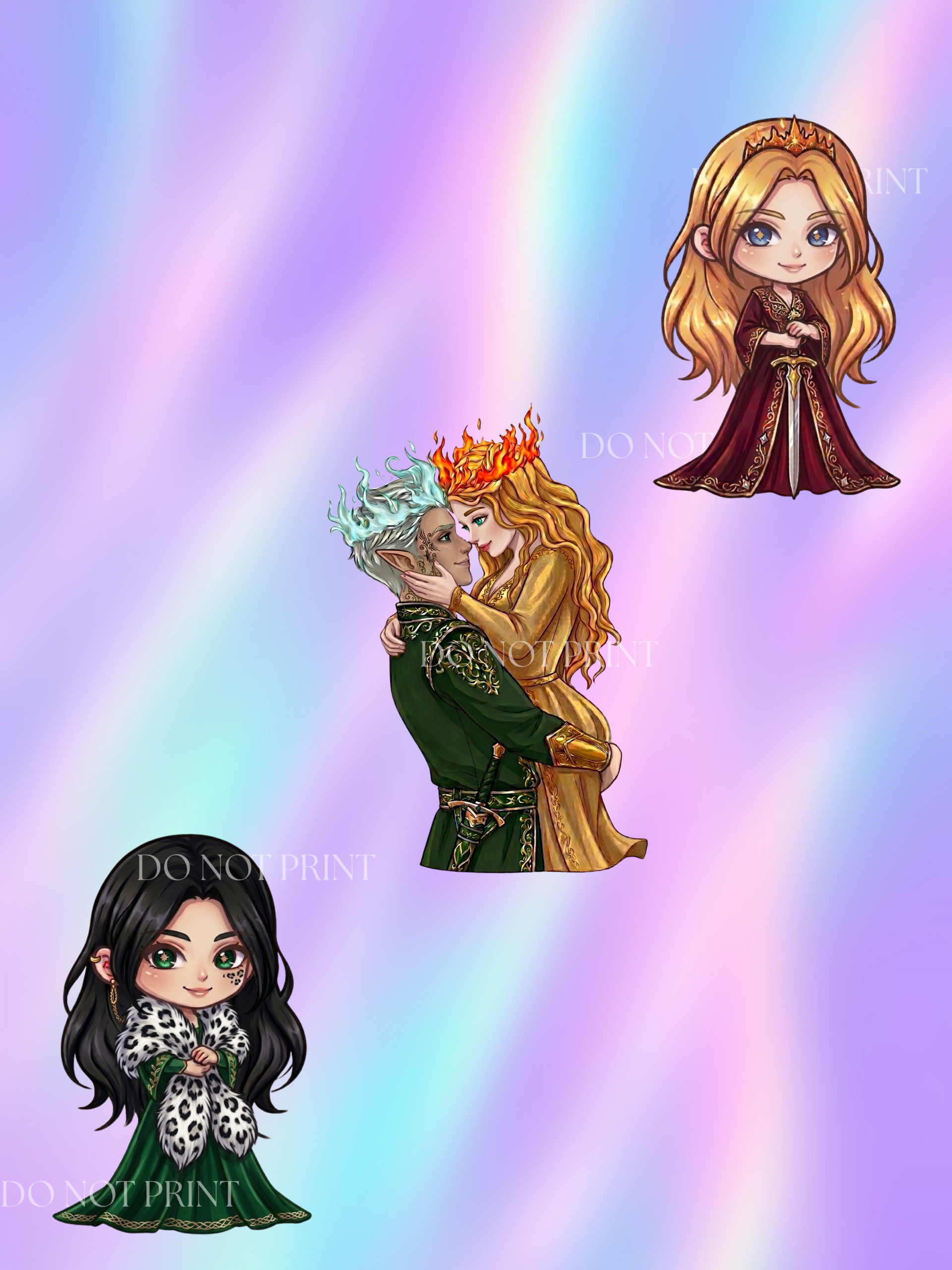 Hoja de pegatinas - TOG - Sarah J. Maas